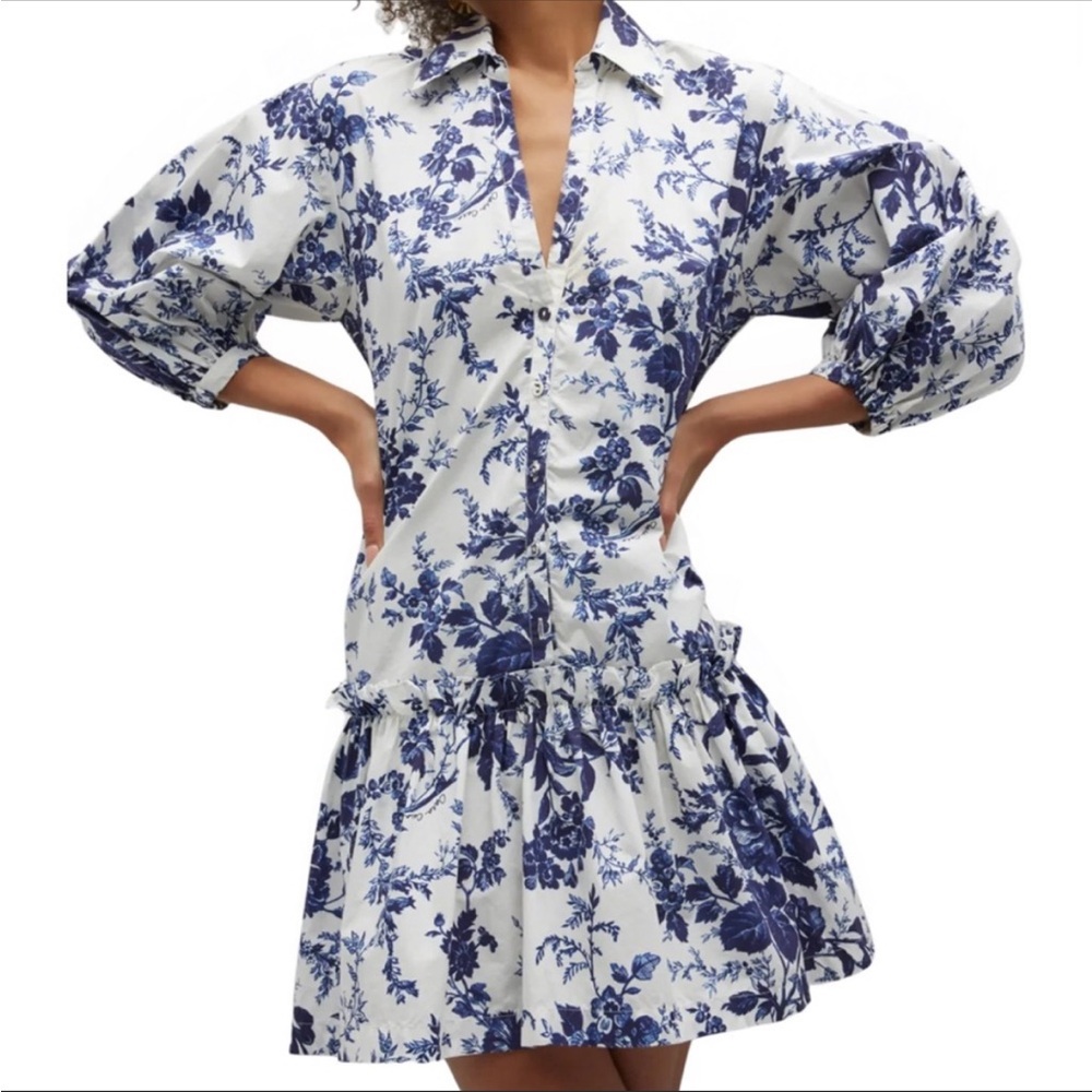 CARA CARA Silvia Dress Navy Vintage Floral
